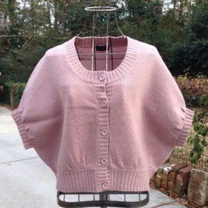 STELLA FOREST Mauve Pink Cocoon Cardigan M/L sz 3 Anthropologie